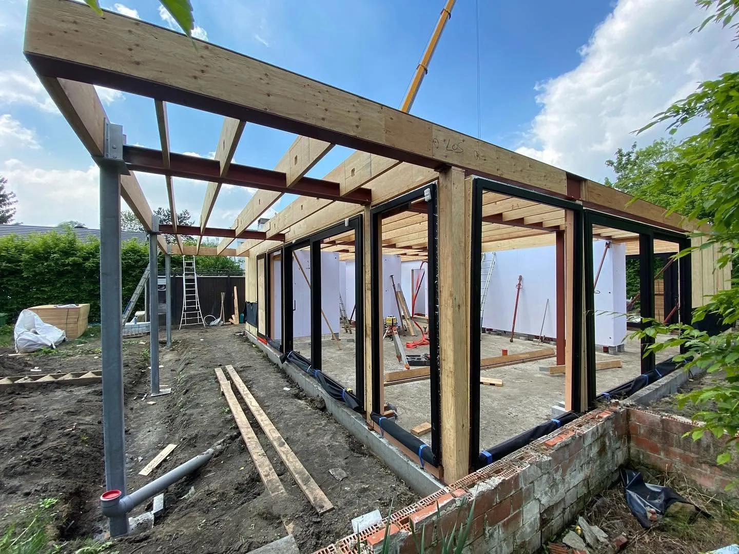 Nieuwbouw vrijstaande eengezinswoning in houtskeletbouw - Sint-Denijs-Westrem Gent (35)
