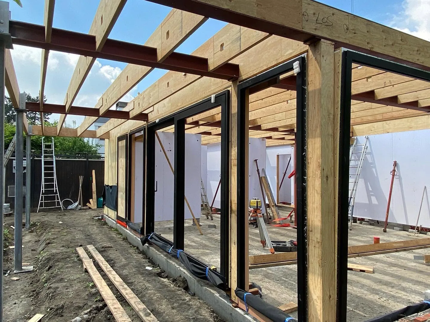 Nieuwbouw vrijstaande eengezinswoning in houtskeletbouw - Sint-Denijs-Westrem Gent (36)
