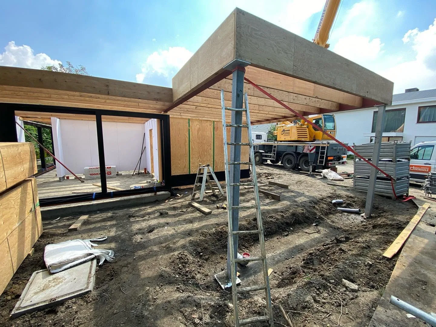 Nieuwbouw vrijstaande eengezinswoning in houtskeletbouw - Sint-Denijs-Westrem Gent (37)