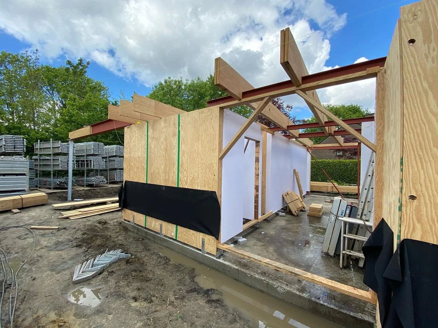 Nieuwbouw vrijstaande eengezinswoning in houtskeletbouw - Sint-Denijs-Westrem Gent (38)