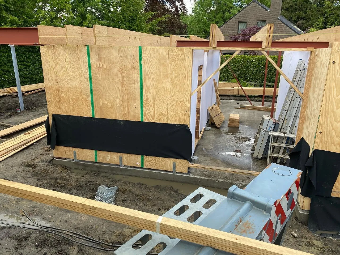 Nieuwbouw vrijstaande eengezinswoning in houtskeletbouw - Sint-Denijs-Westrem Gent (40)