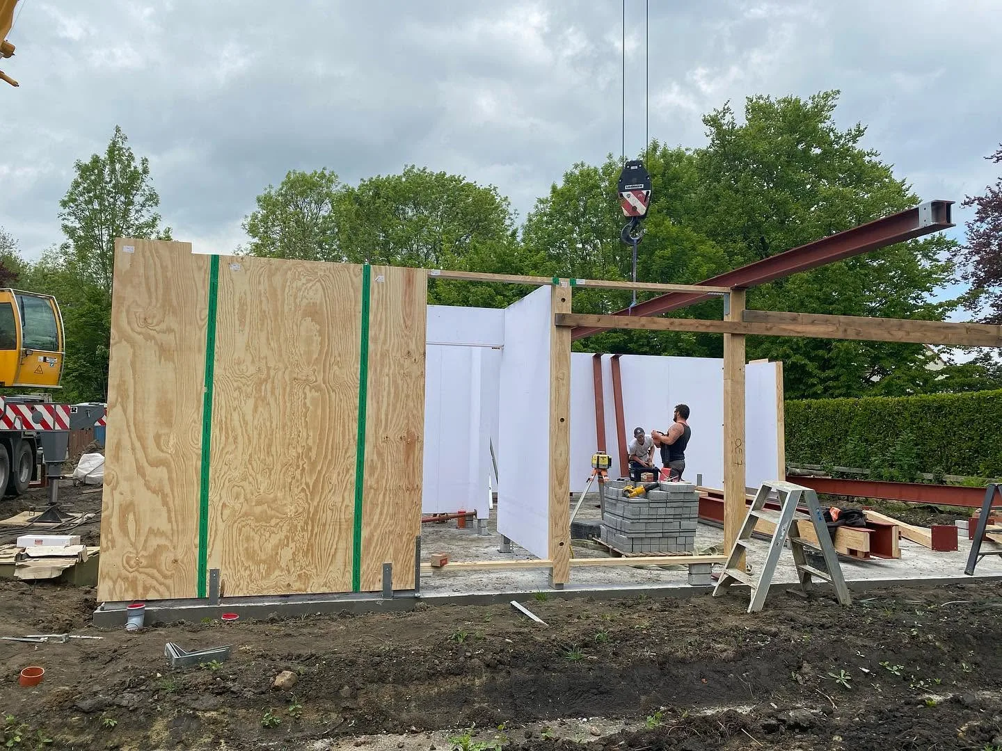 Nieuwbouw vrijstaande eengezinswoning in houtskeletbouw - Sint-Denijs-Westrem Gent (42)