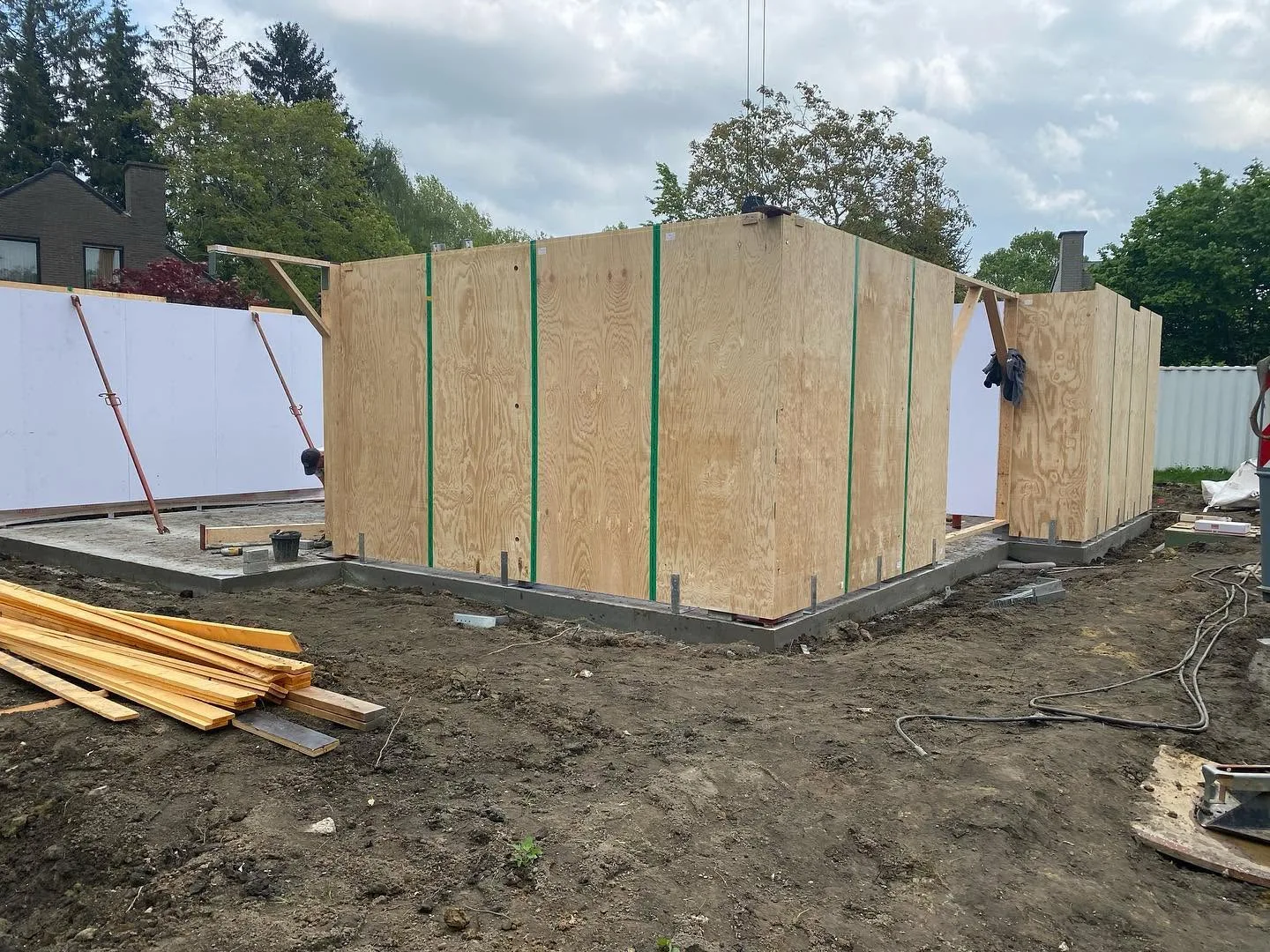 Nieuwbouw vrijstaande eengezinswoning in houtskeletbouw - Sint-Denijs-Westrem Gent (44)